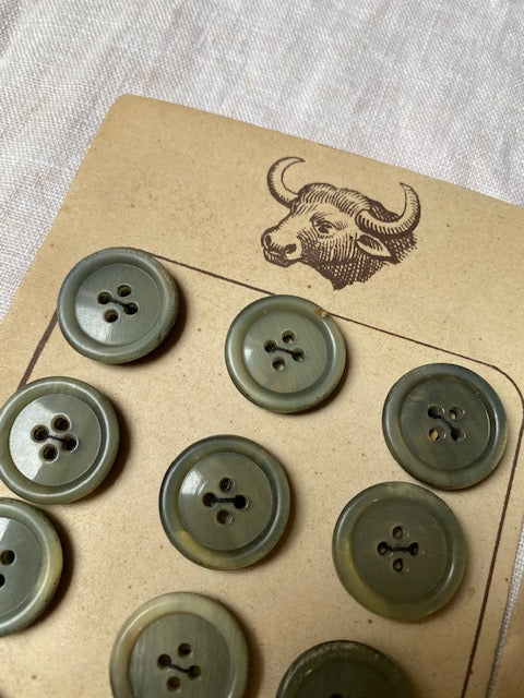 Horn vintage buttons #7004