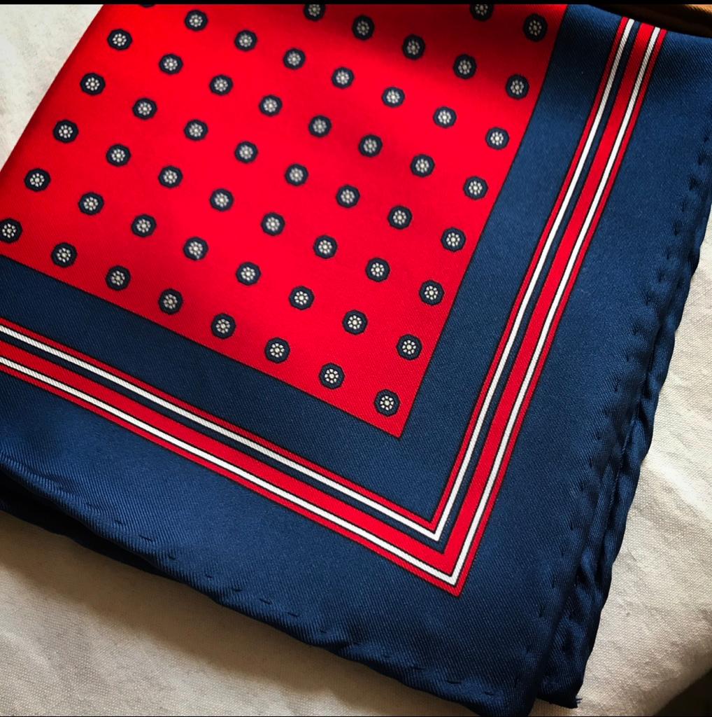 Handmade Vintage Pocket-Square #3004