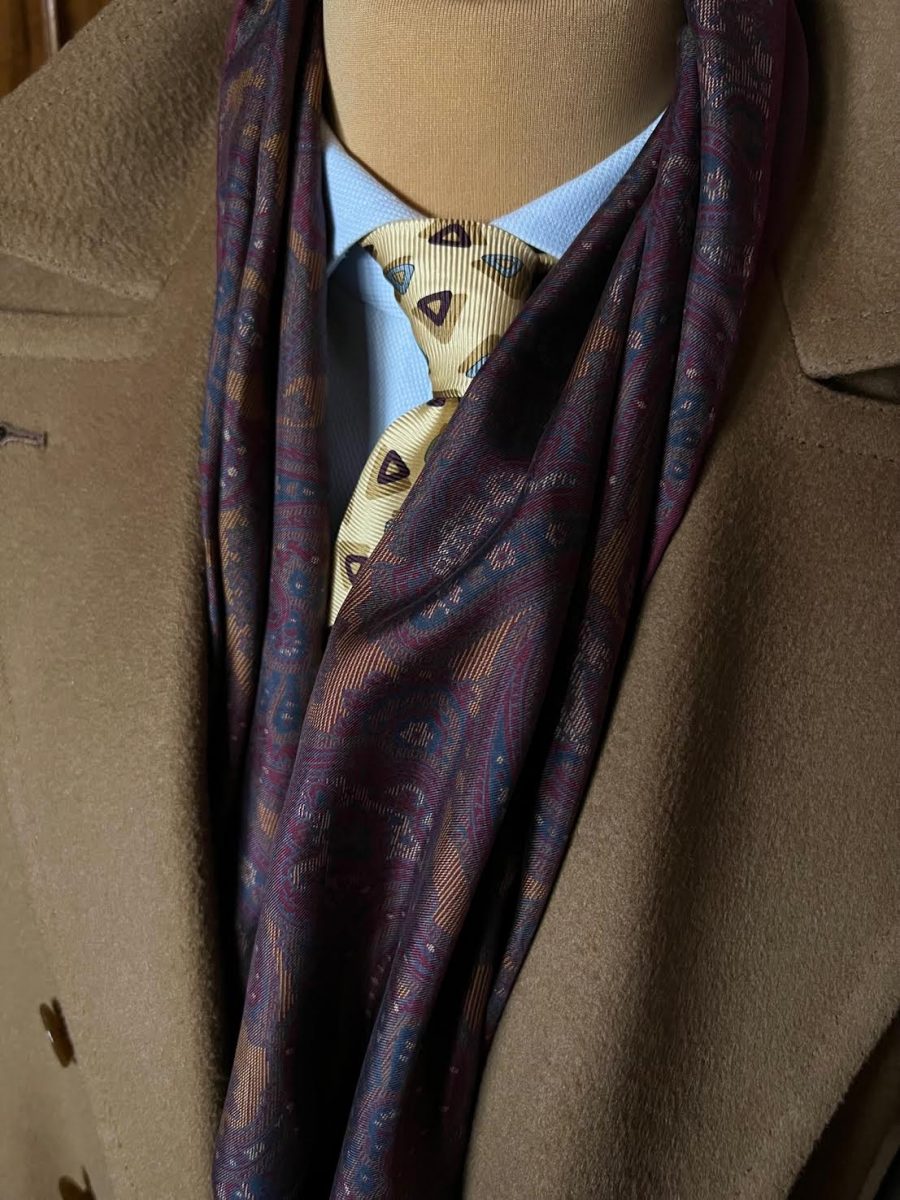 Handmade Vintage Scarf #2066 - Image 2