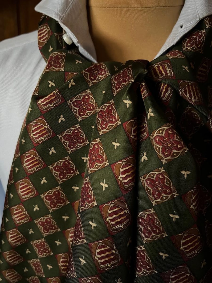 Handmade Vintage Scarf #2070 - Image 2