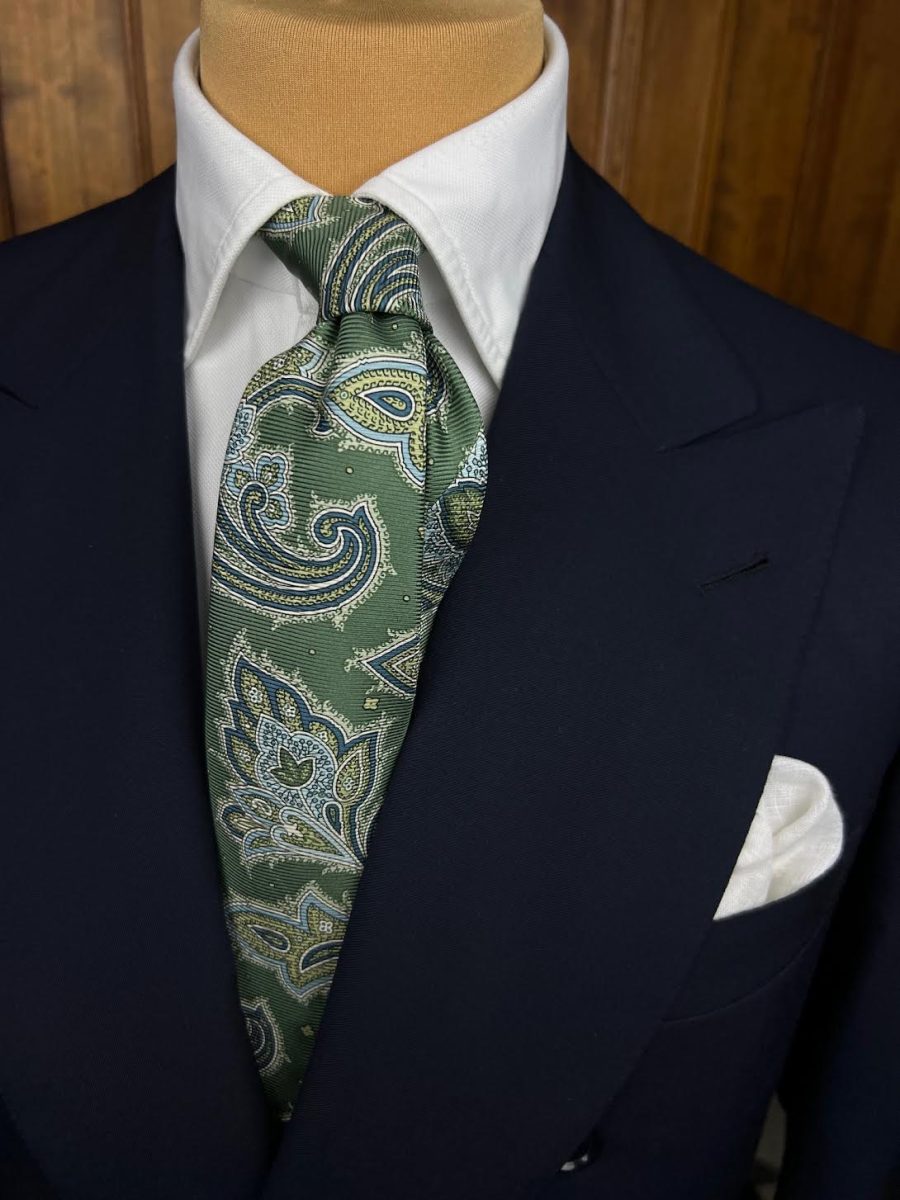 Handmade Lined Tie #8008 - Image 4
