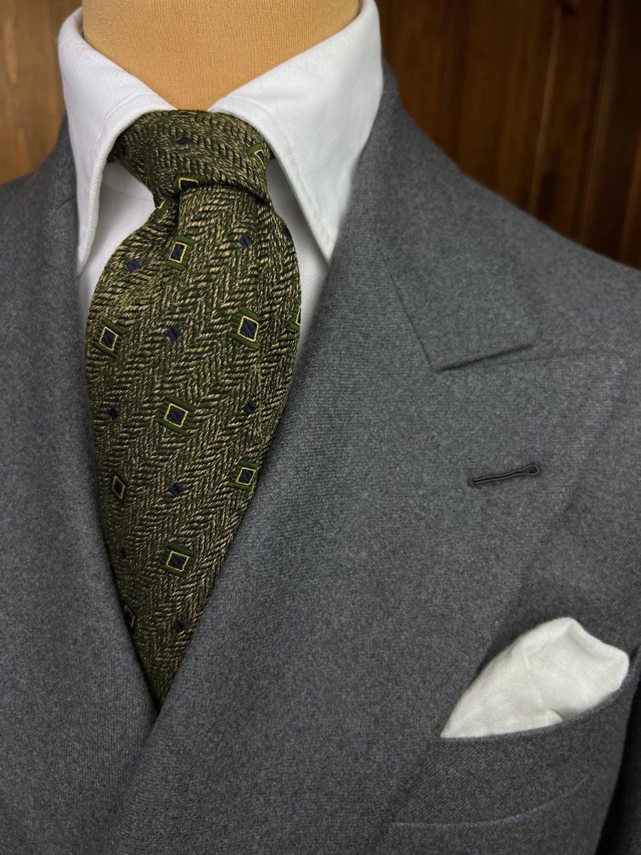 Handmade Lined Tie #8020 - Image 3